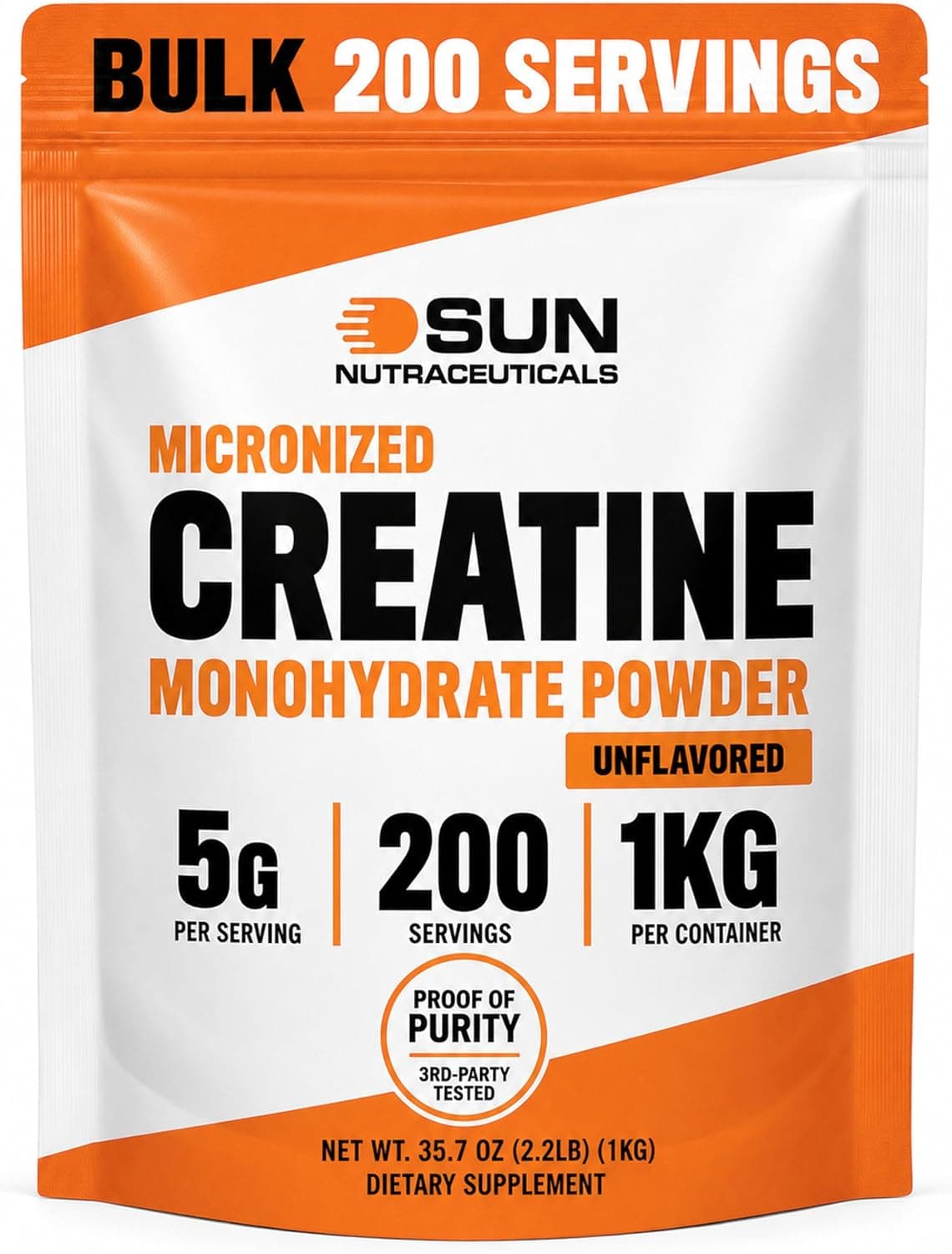 Micronized Creatine Monohydrate Powder 1kg (2.2lbs
