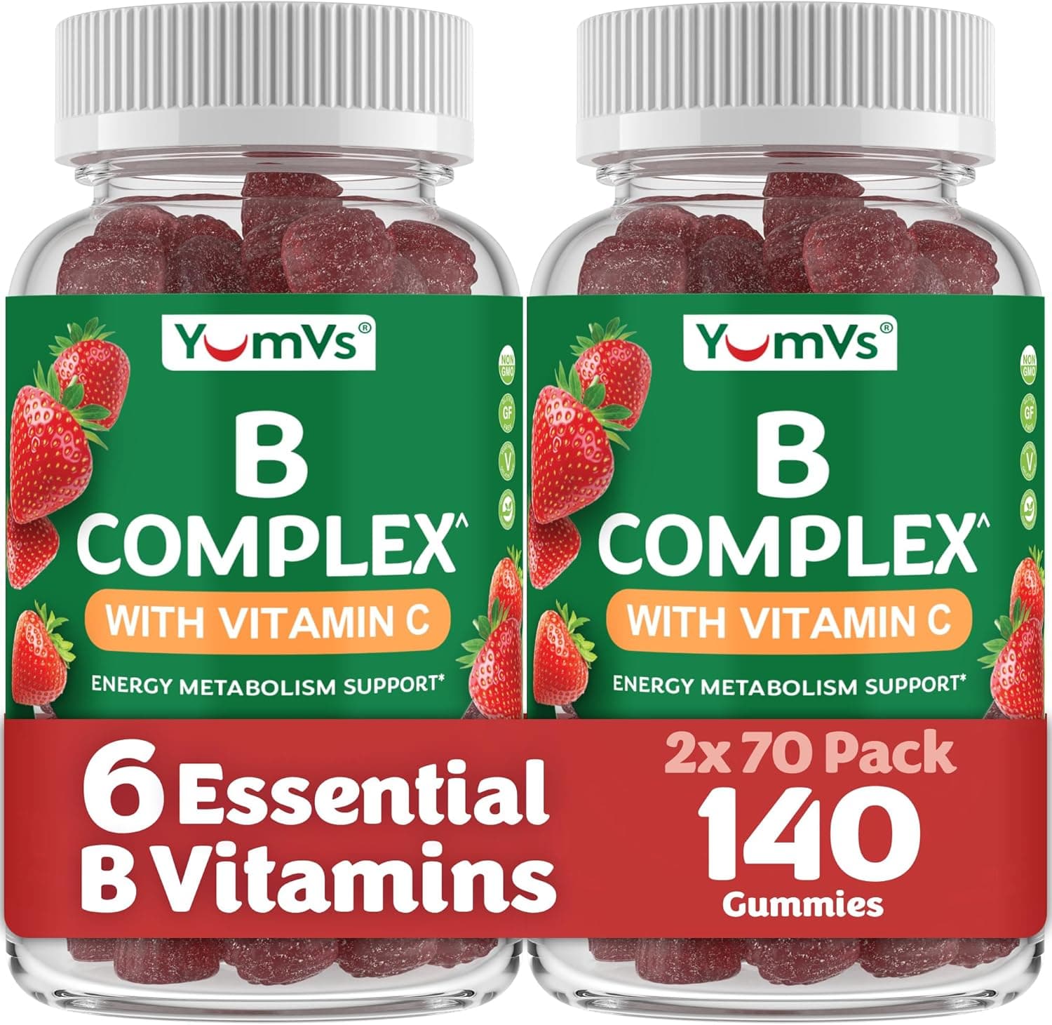 B Complex Gummies with Vitamin C – Great Tasting 1 a Day…