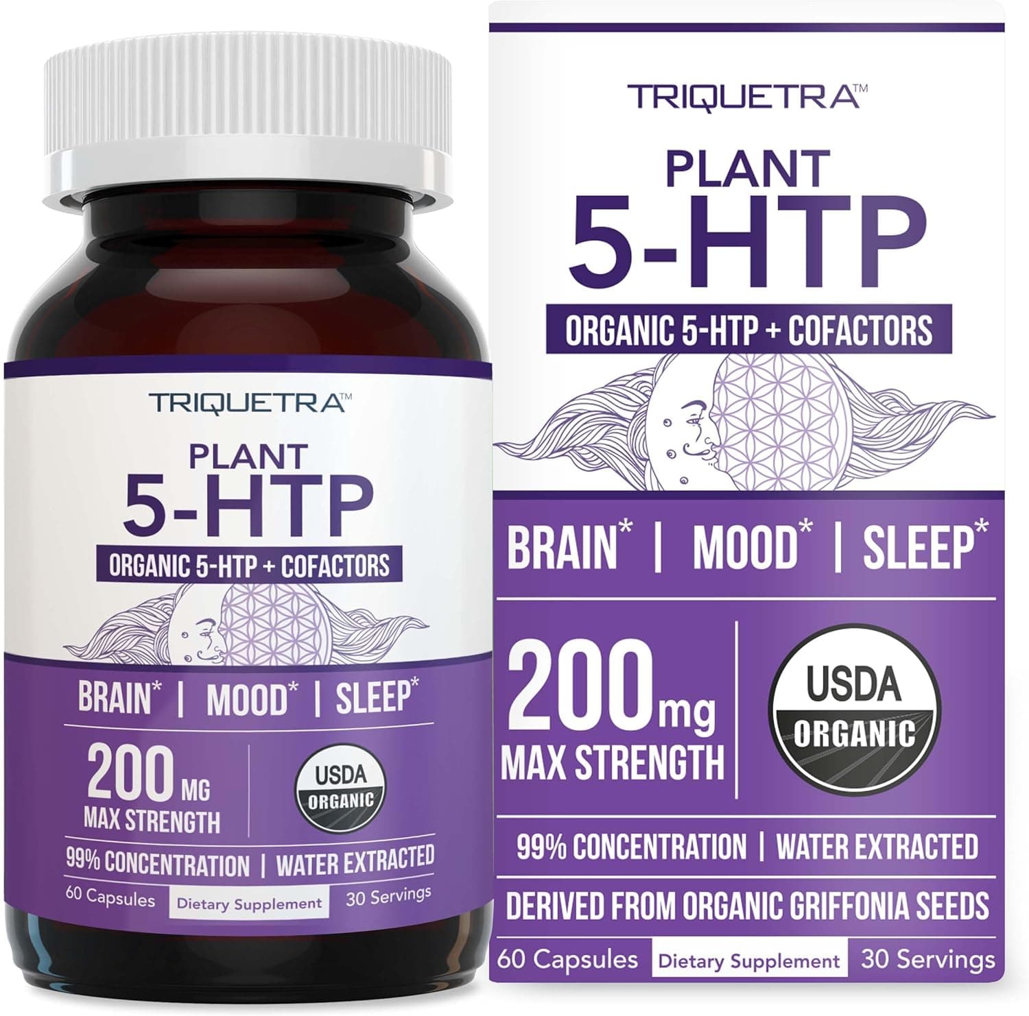 Organic 5-HTP - 200 mg | 99% 5HTP Concentration