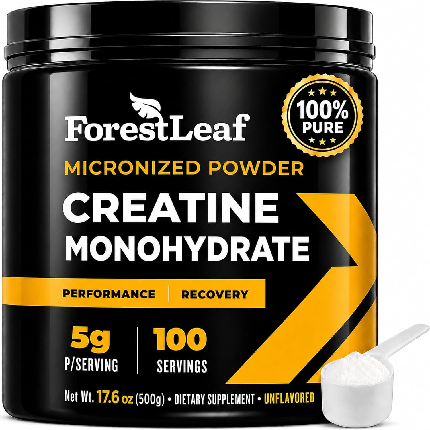 ForestLeaf Micronized Creatine Monohydrate Powder - Maximize…