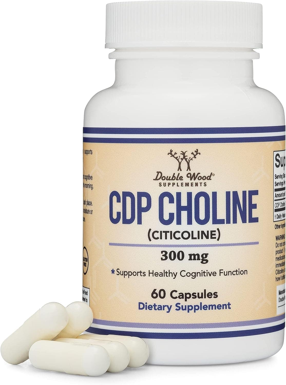 Double Wood Supplements CDP Choline (Citicoline) Supplement