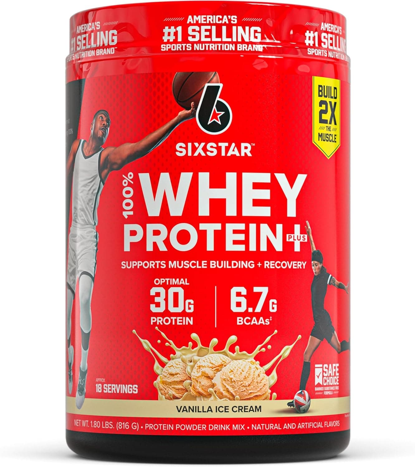 Six Star Whey Protein Powder Plus - Muscle Building & Recovery…