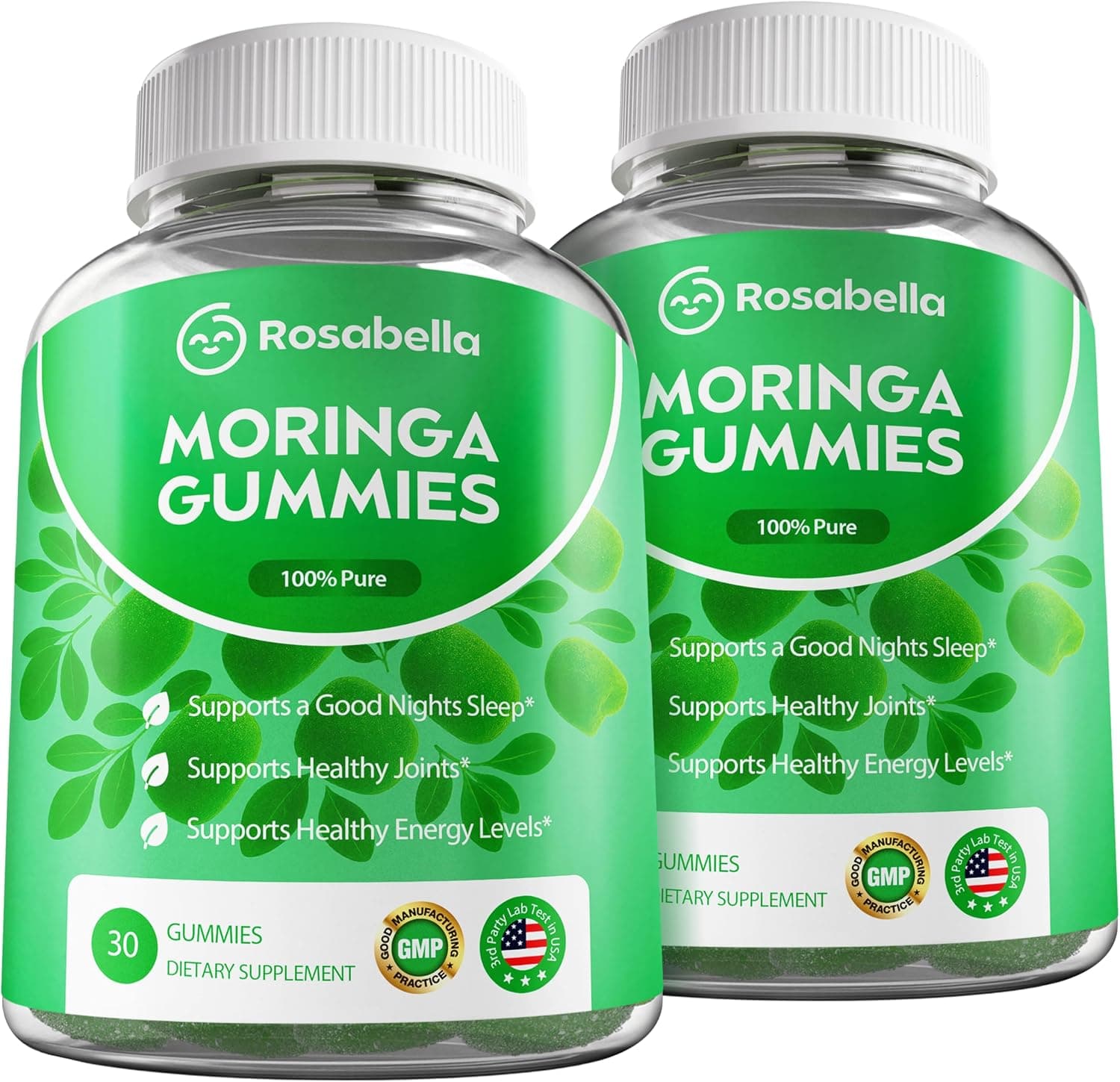 Rosabella Moringa Gummies – Moringa Leaf Extract 1000mg…