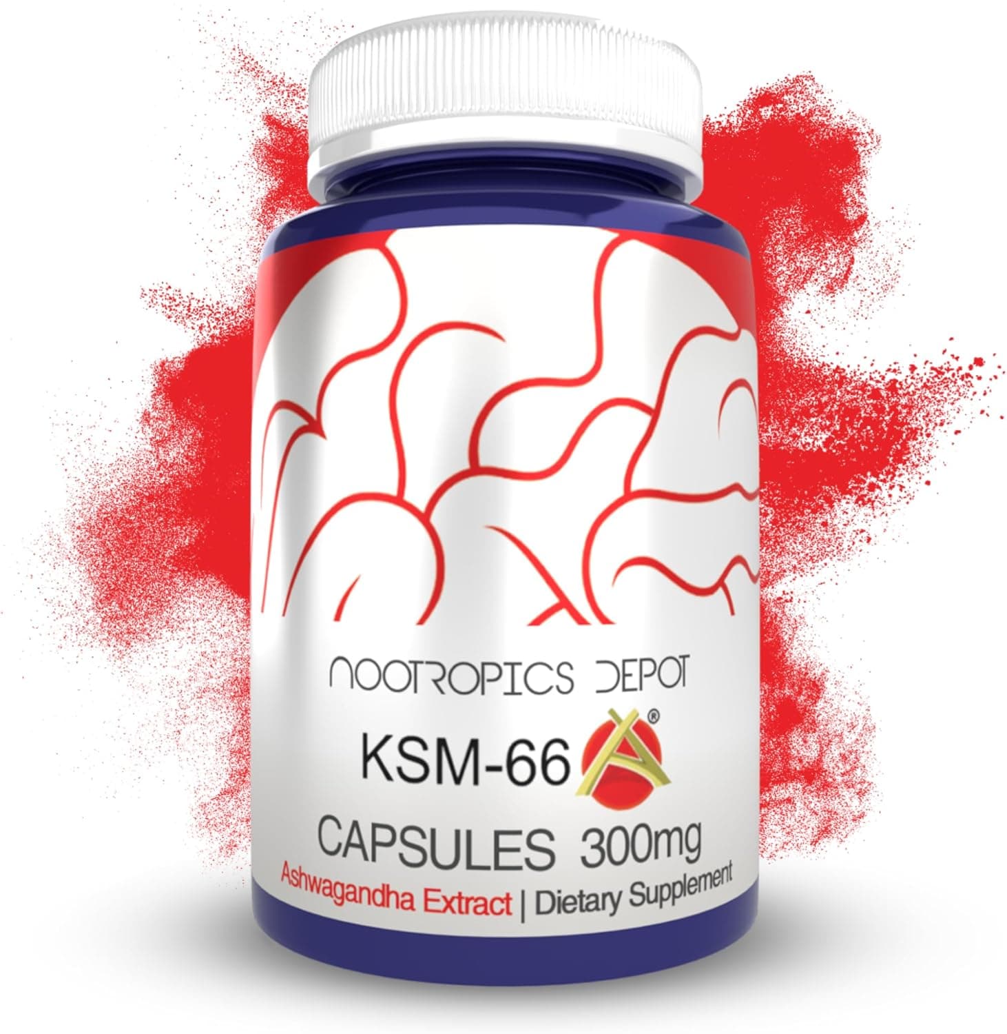 Nootropics Depot KSM-66 Ashwagandha Capsules | 300mg | 90…