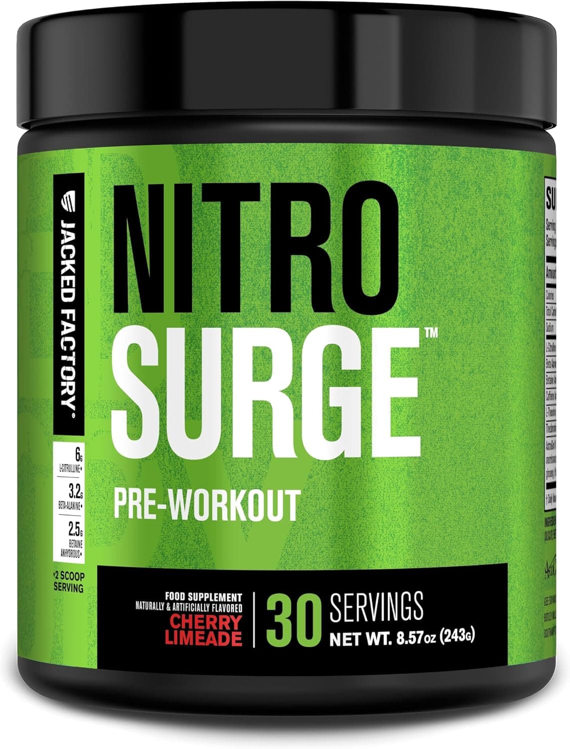 Jacked Factory NITROSURGE Pre Workout Supplement - Endless…