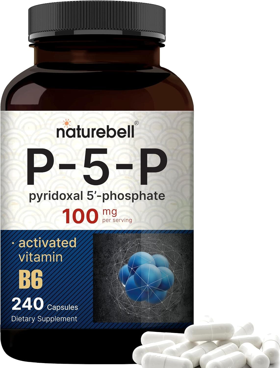 NatureBell P5P Vitamin B6 100mg Per Serving