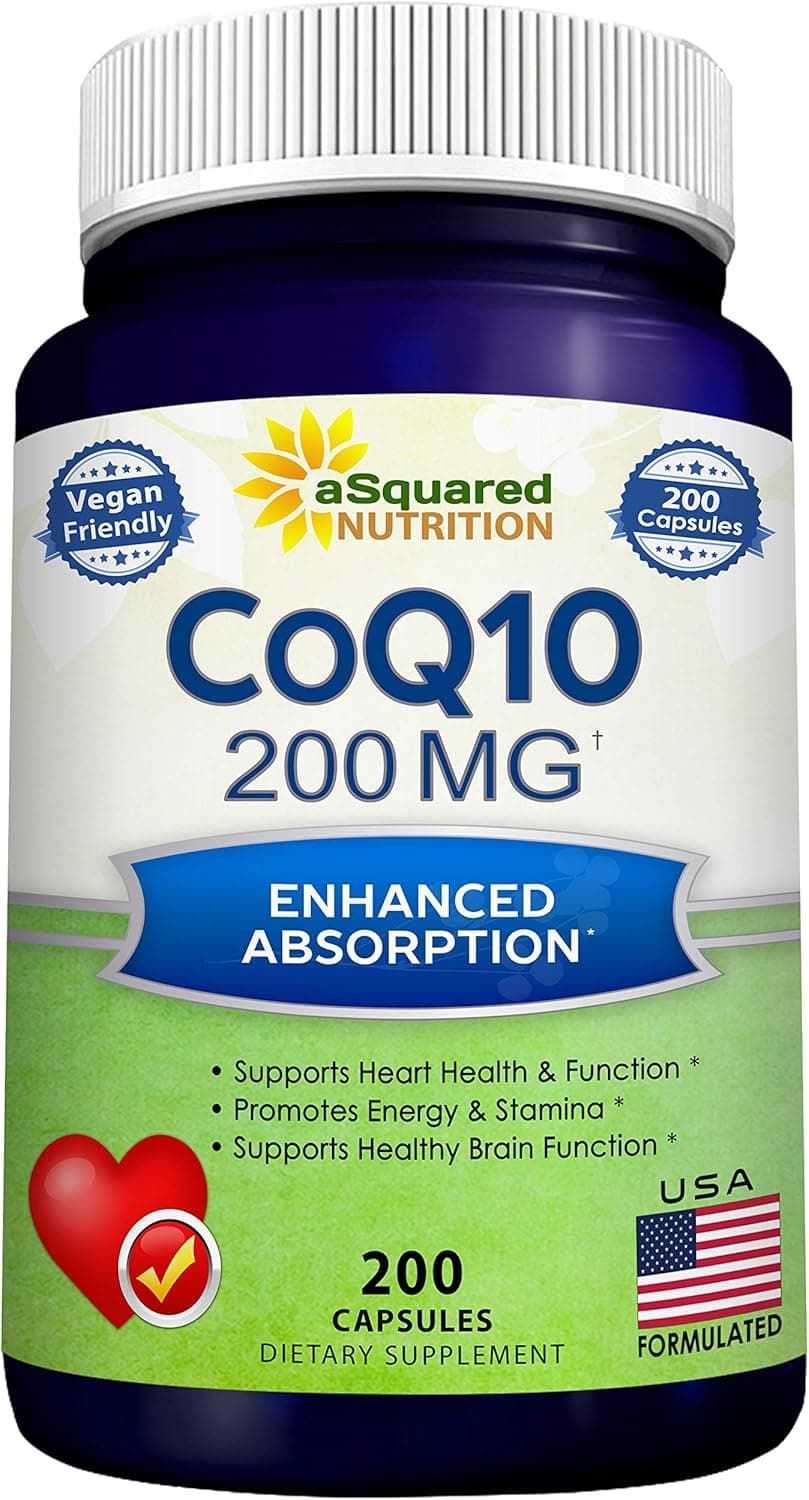 aSquared Nutrition CoQ10 (200 Capsules and 200mg) - High…