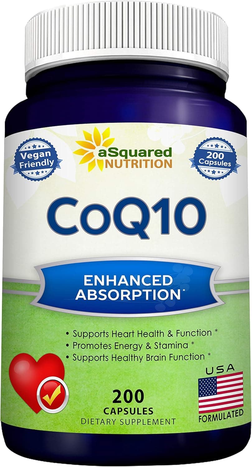 CoQ10 400mg - 200 Capsules - Co Q 10 Supplement - Coenzyme Q10…
