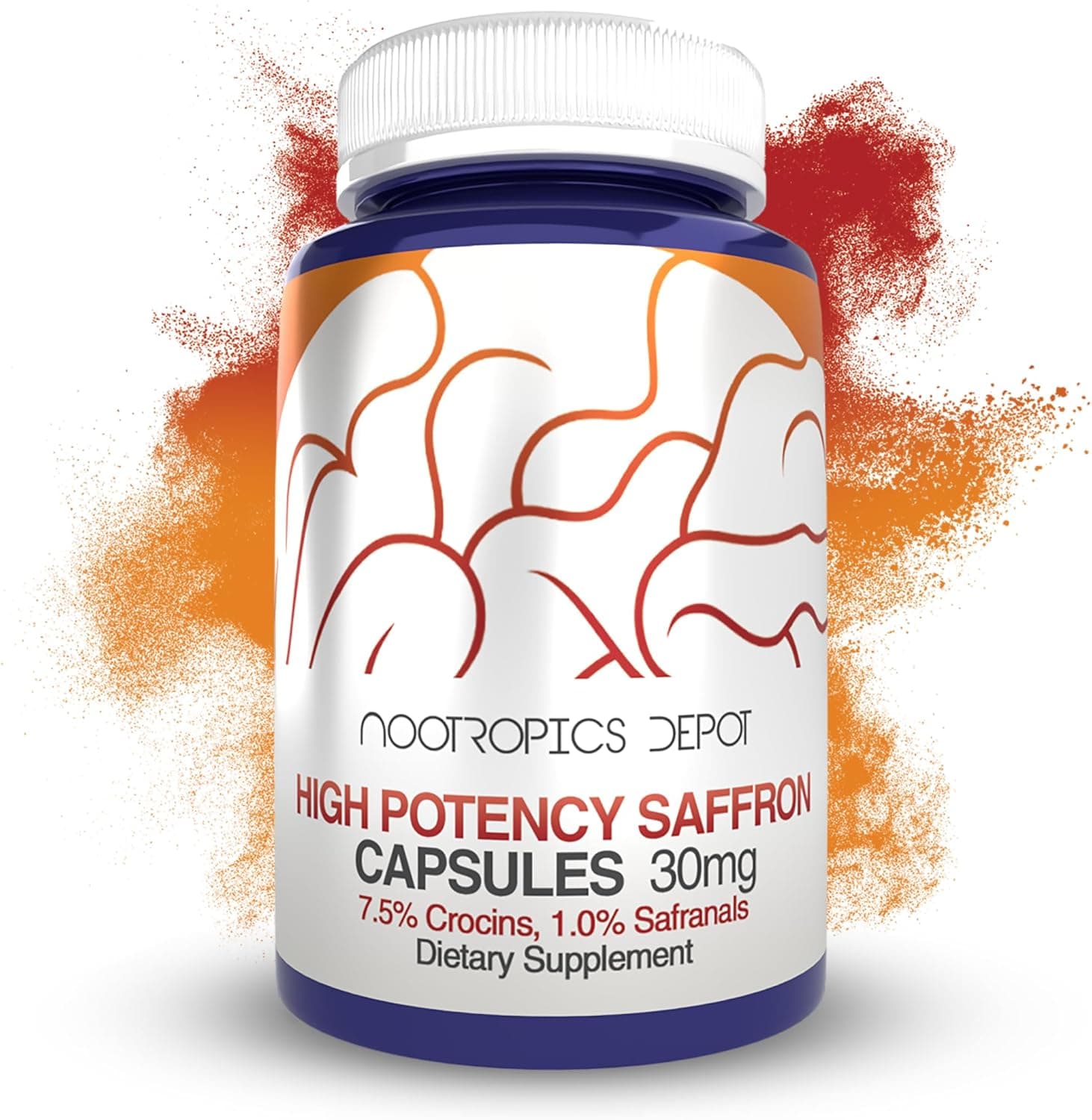 Nootropics Depot High Potency Saffron Extract Capsules | 30mg…