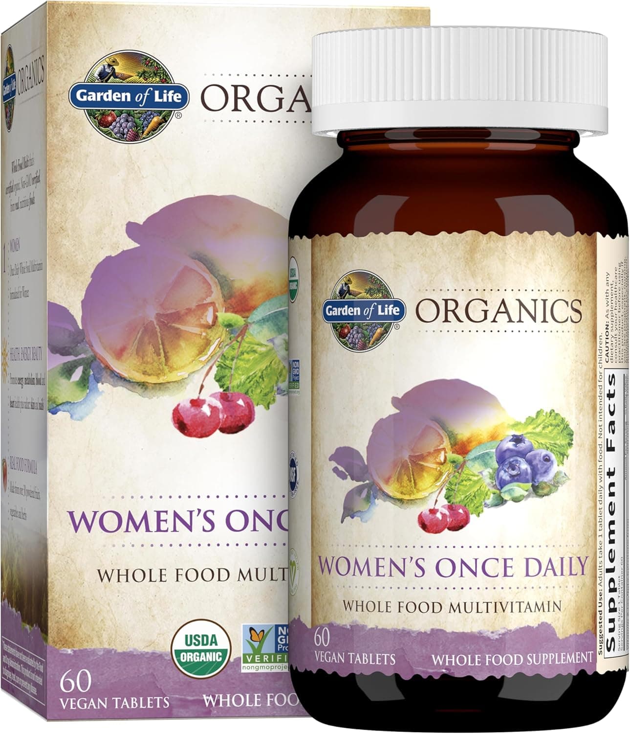 Garden of Life Organics Multivitamin for Women - Once Daily…