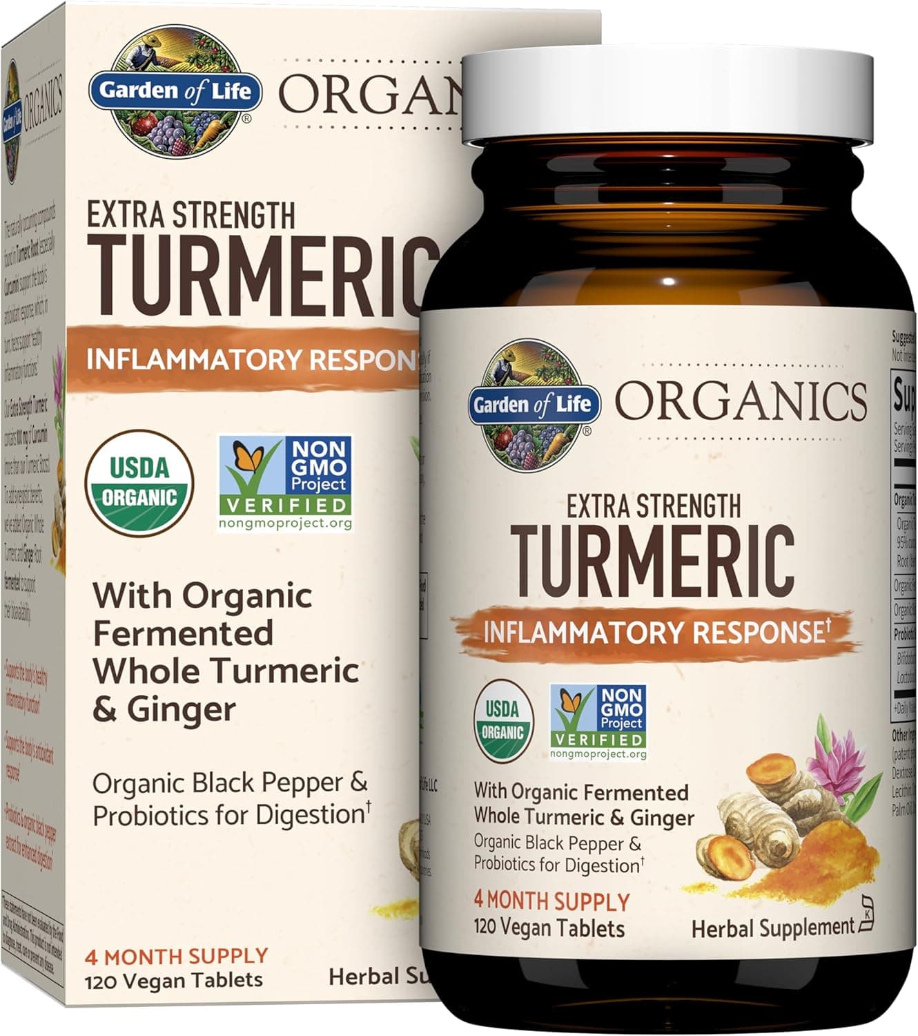 Garden of Life Organics Extra Strength Turmeric Inflammatory…