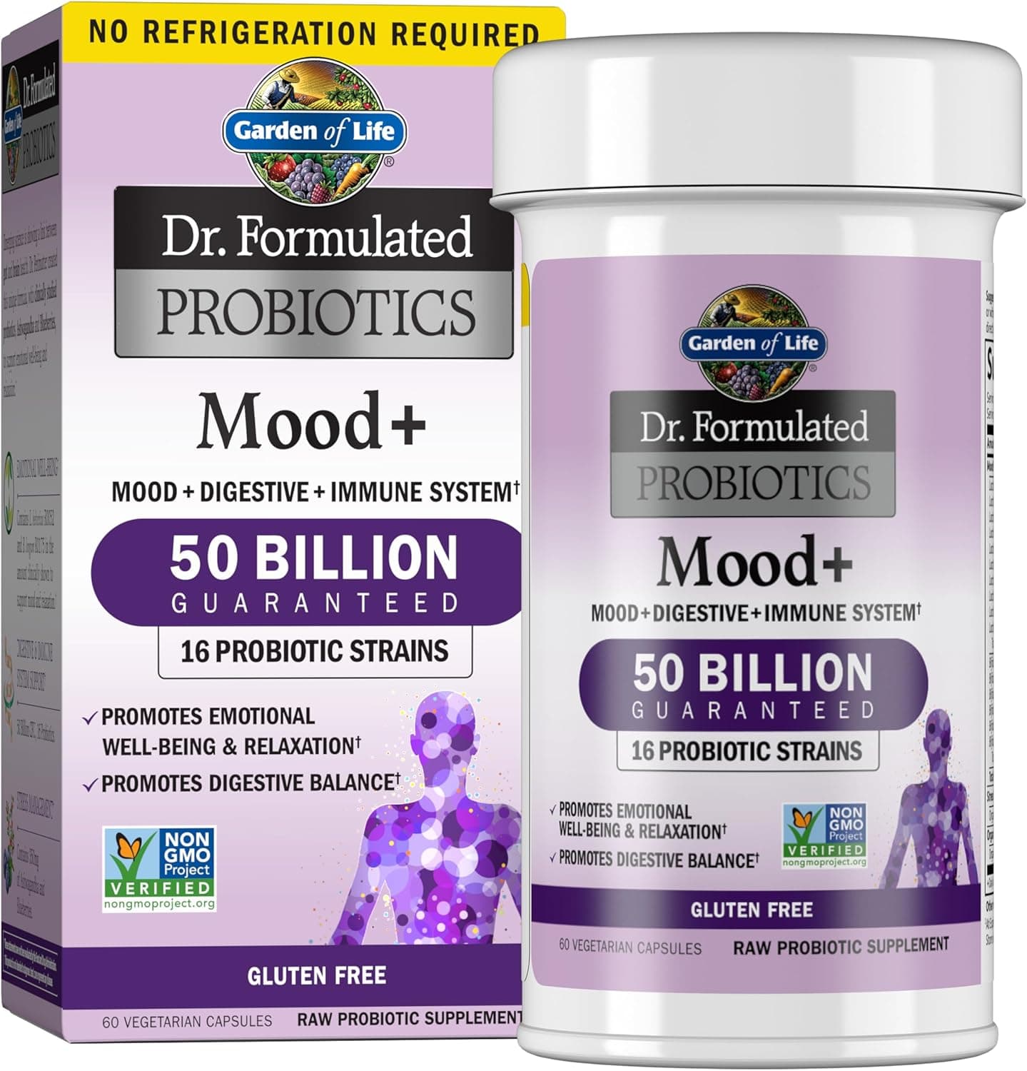 Garden of Life Dr. Formulated Probiotics Mood+ - 50 Billion…