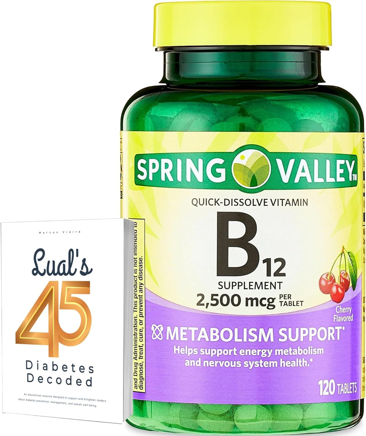 Spring Valley Vitamin B12 Quick-Dissolve Tablets Dietary…