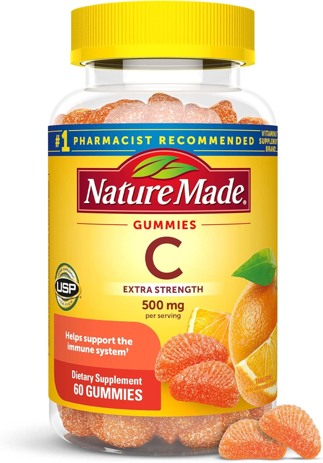 Nature Made Extra Strength Dosage Vitamin C 500mg per Serving
