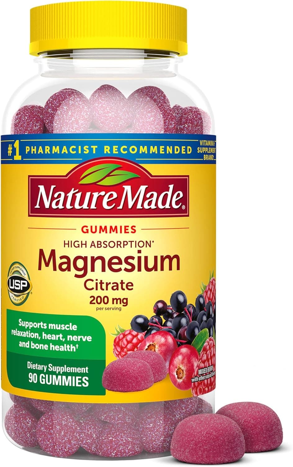 Nature Made High Absorption Magnesium Citrate 200mg per…