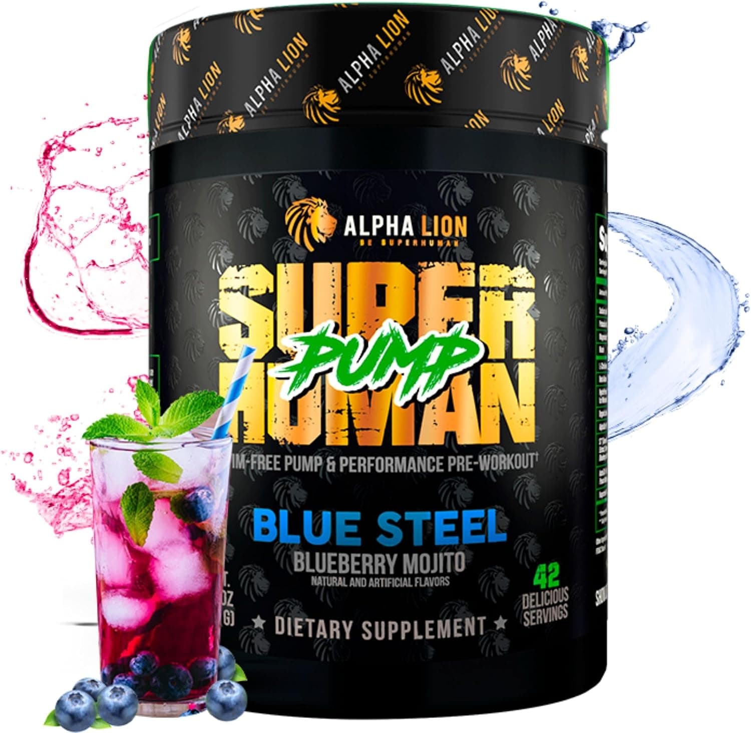ALPHA LION Superhuman Pump Pre Workout Powder