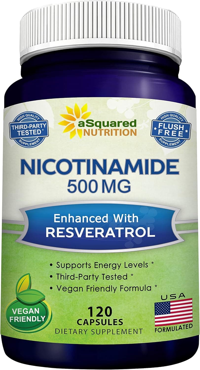 aSquared Nutrition Nicotinamide with Resveratrol - 120 Veggie…