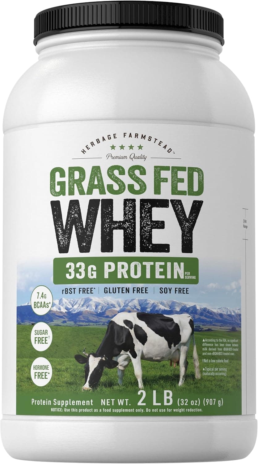 Carlyle Grass Fed Whey Protein Powder | 2lb | 33g of Protein…