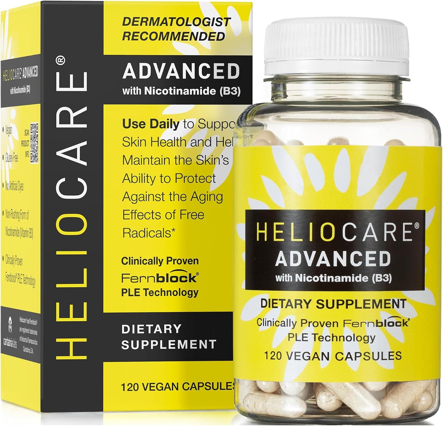 Heliocare Advanced Niacin B3 Supplement: Fernblock PLE Extract…