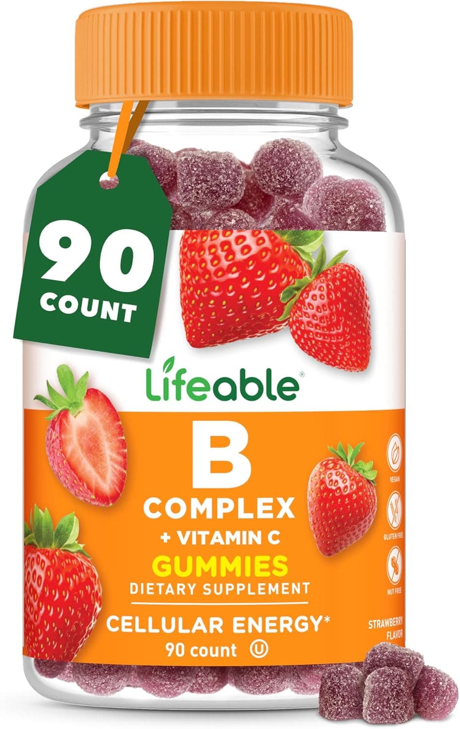 Lifeable Vitamin B Complex Gummies for Adults | with Vitamin C…