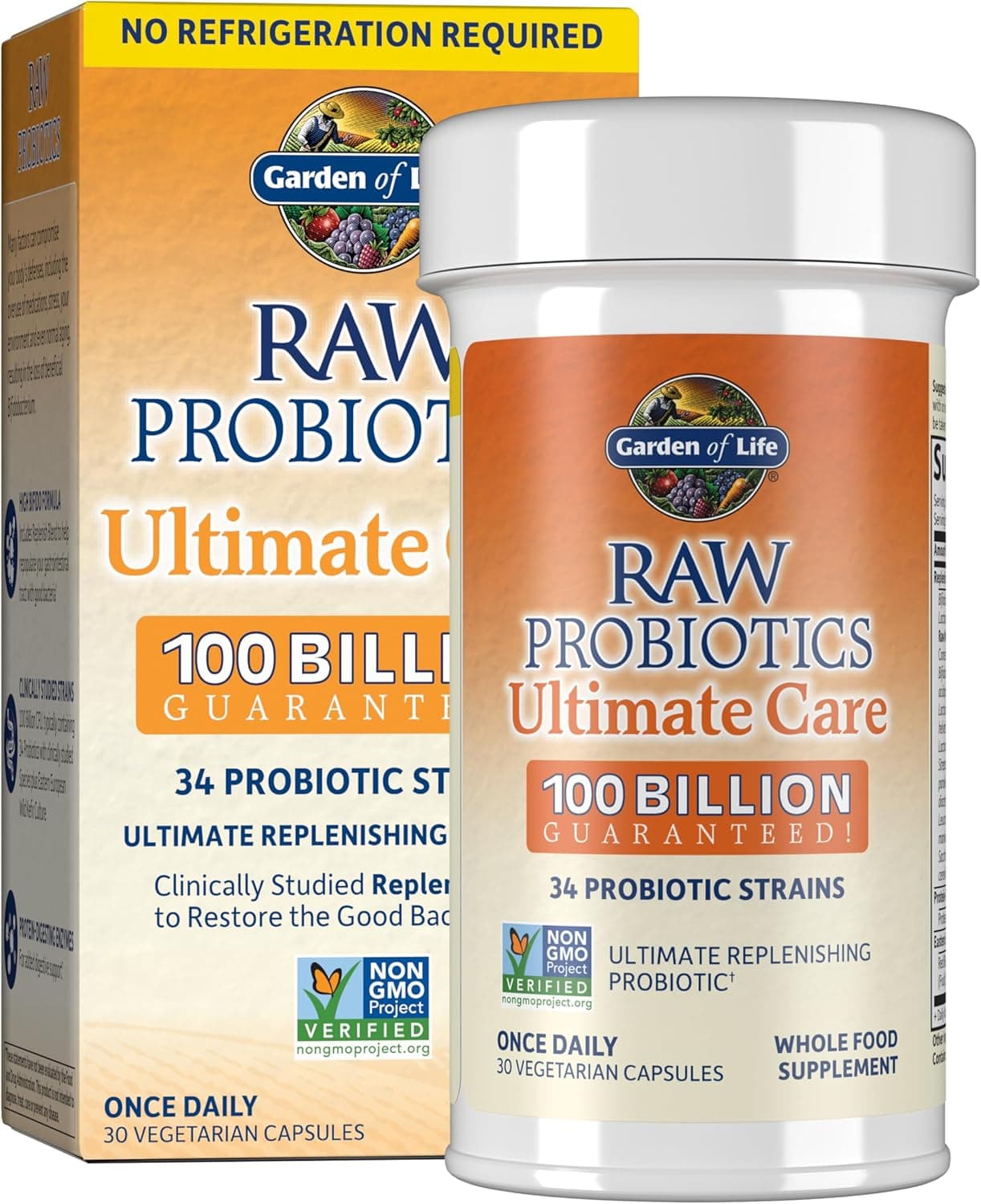 Garden of Life Raw Probiotics for Women and Men with Digestive…