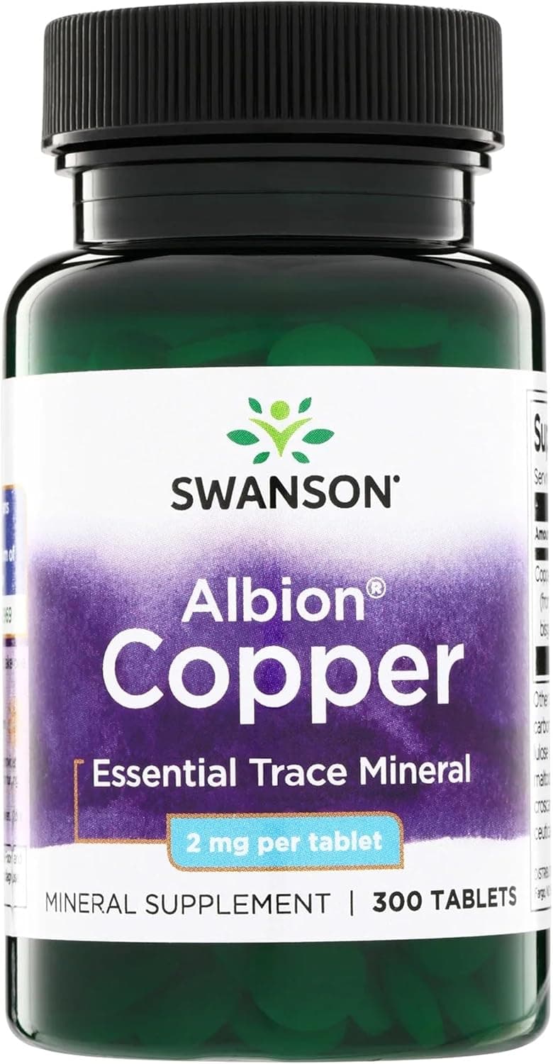 Swanson Copper Chelate Mineral Supplement for Adults Seeking…