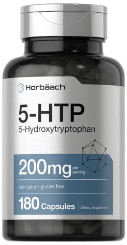 Horbäach 5HTP 200mg Supplement | 180 Capsules | 5…