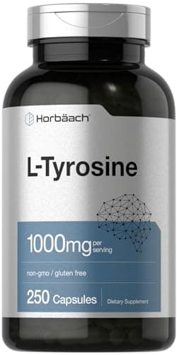 Horbäach L-Tyrosine 1000mg | 250 Capsules | Amino Acid…