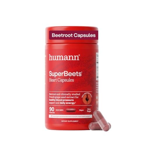 Humann SuperBeets Beet Root Capsules Quick Release 1000mg