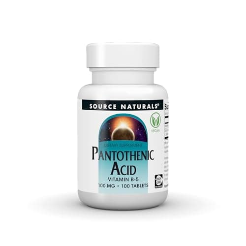 Source Naturals Pantothenic Acid 100 mg Vitamin B-5 Dietary…