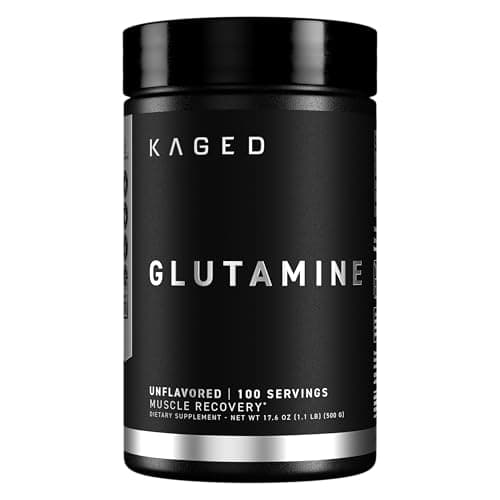 Kaged Muscle, L-Glutamine Powder 500 Gram, Vegan, Support…