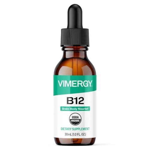 Vimergy USDA Organic Liquid Vitamin B12 Supplement 2500 mcg