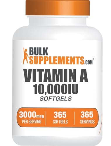 BulkSupplements.com Vitamin A 10000 IU Softgels - as Retinyl…