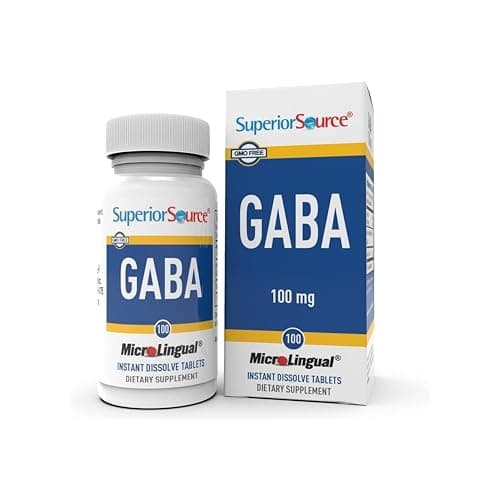 Superior Source GABA 100 mg - Brain & Nervous System Support…