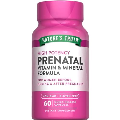 Nature's Truth Prenatal Vitamins With Folic Acid, 60 Capsules
