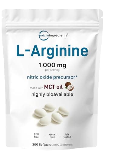 Micro Ingredients L-Arginine 1000mg with MCT Oil