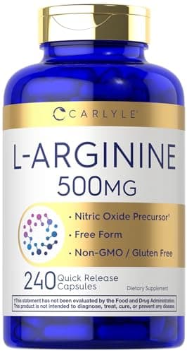 Carlyle L-Arginine 500 mg Capsules | 240 Count | Nitric Oxid…