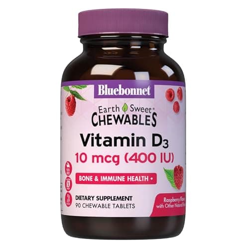 BlueBonnet Nutrition EarthSweet Vitamin D3 400IU - Bone…