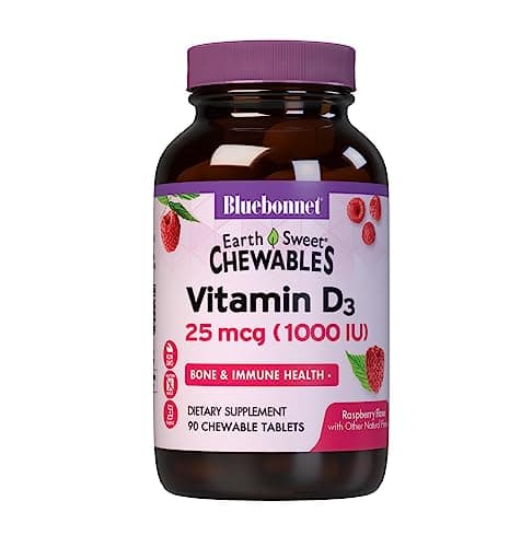 Bluebonnet Nutrition EarthSweet Vitamin D3 1000IU - Bone…