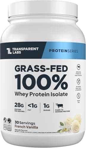Transparent Labs Grass-Fed Whey Protein Isolate - Naturally…