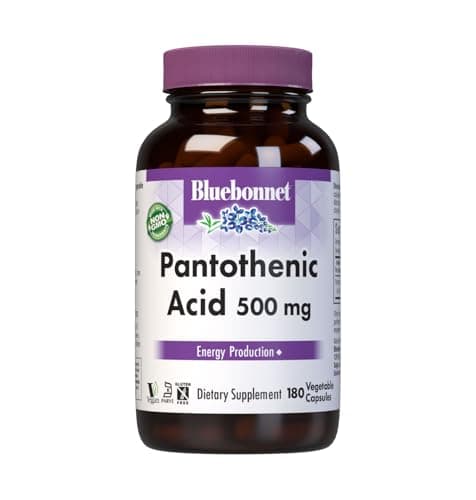 Bluebonnet Pantothenic Acid 500 mg Vegetable Capsules