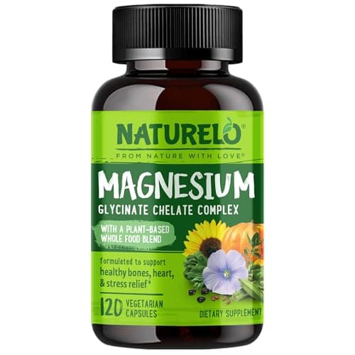 NATURELO Magnesium Glycinate Chelate Complex - 200 mg…
