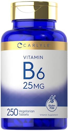 Carlyle Vitamin B6 25 mg | 250 Tablets | as Pyridoxine…