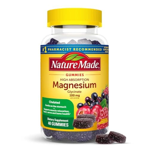 Nature Made High Absorption Magnesium Glycinate Gummies 100 mg…