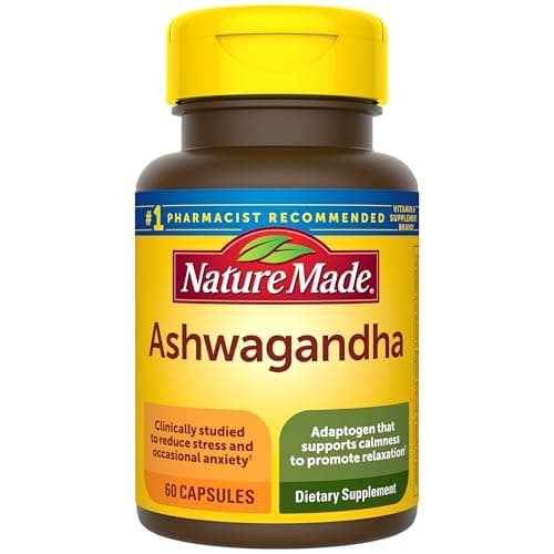 Nature Made Ashwagandha Capsules 125mg for Stress Support