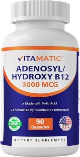 Vitamatic Adenosylcobalamin Hydroxocobalamin B12-3000 mcg…
