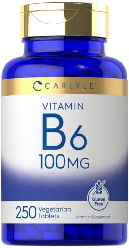 Carlyle Vitamin B6 100mg | 250 Tablets | Pyridoxine…