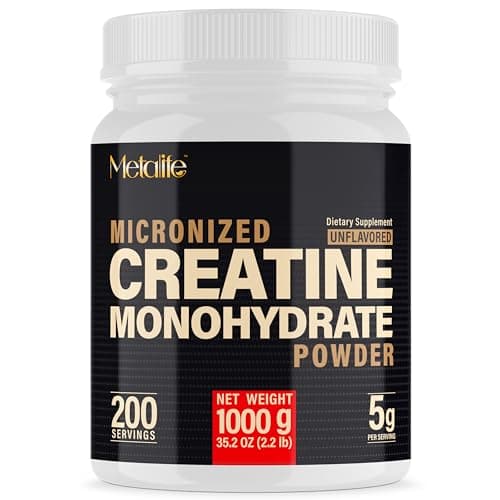 100% Pure Creatine Monohydrate Powder 200 Servings