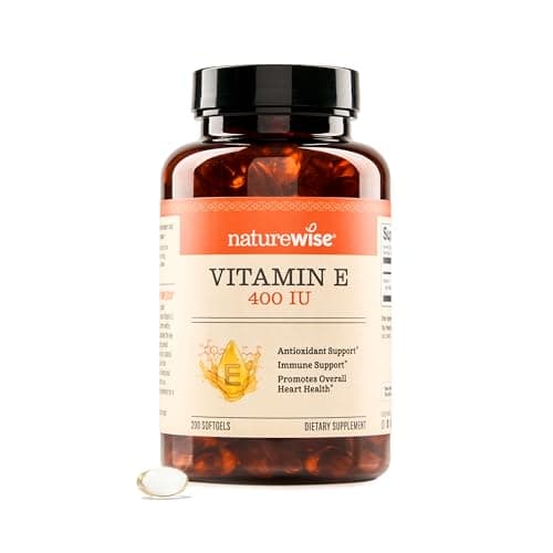 NatureWise Vitamin E 400 IU Softgels (180mg DL-Alpha) - Dairy