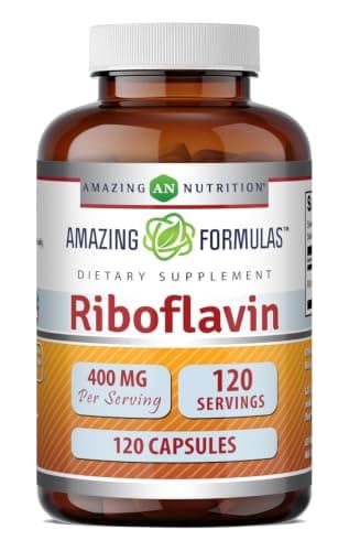 Amazing Formulas Riboflavin 400mg 120 Capsules Dietary…